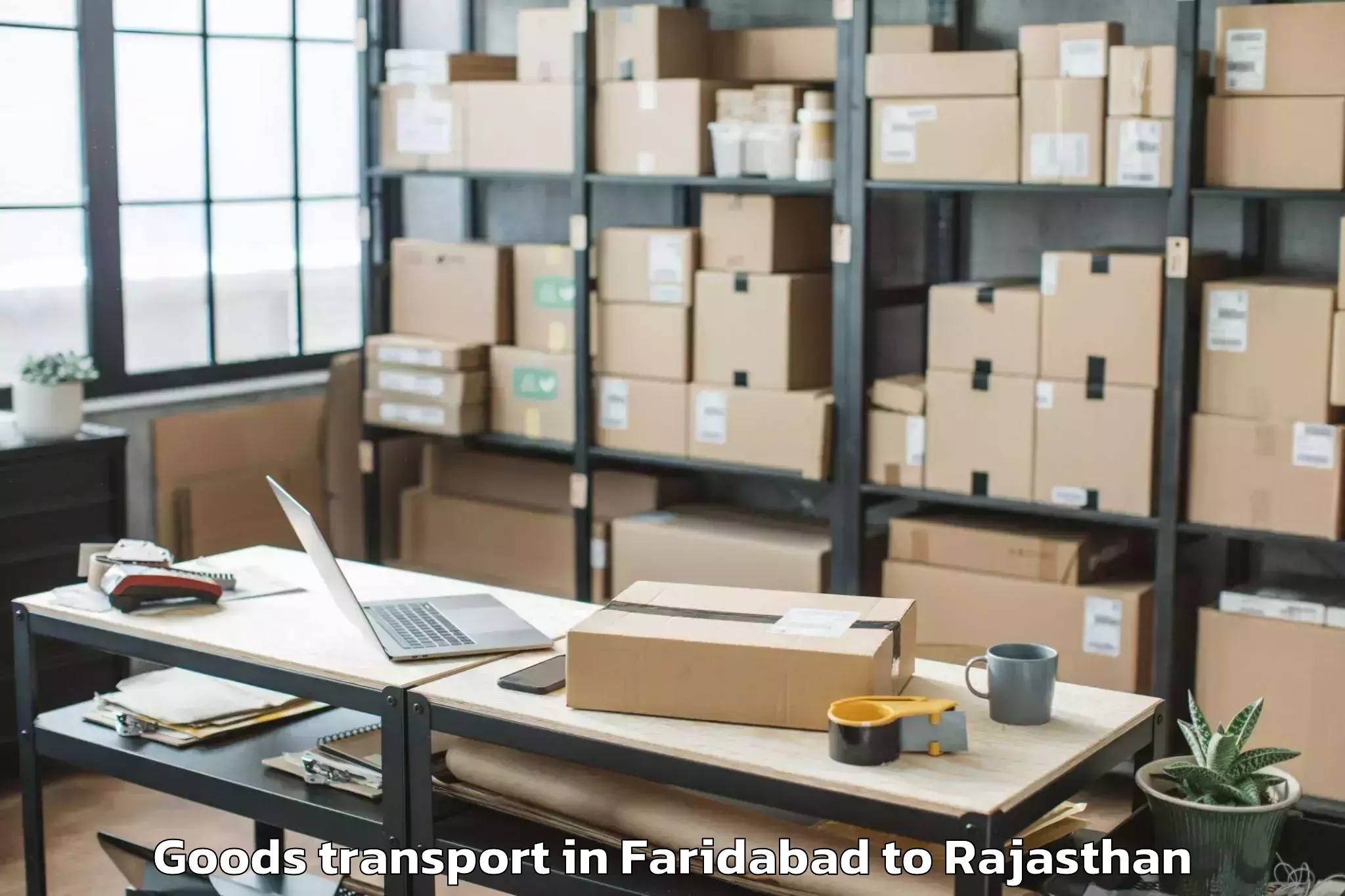 Book Faridabad to Dausa Goods Transport